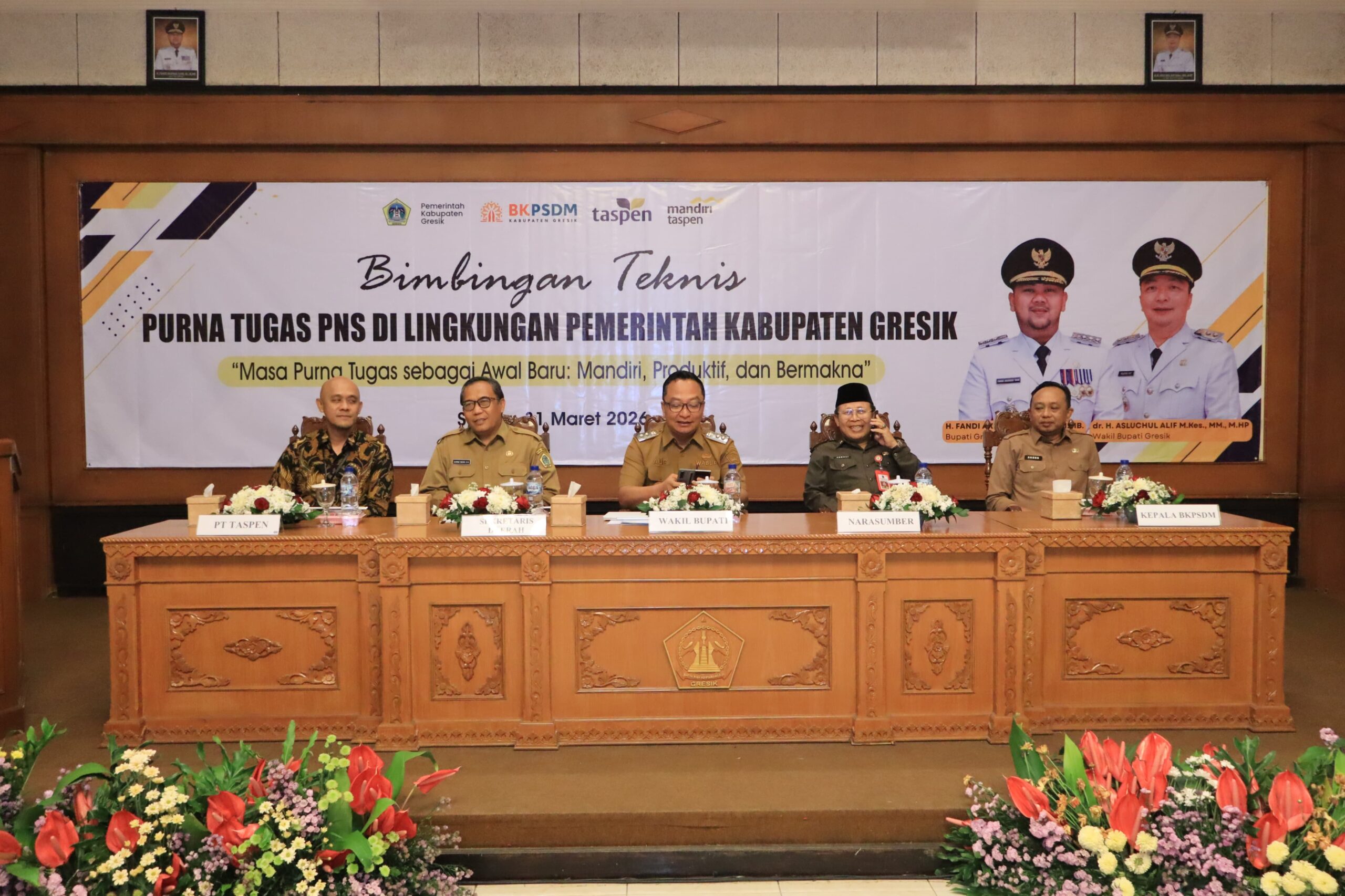 Bimtek Purna Tugas: Wabup Alif Dorong ASN Gresik Tetap Berkarya dan Menginspirasi Pasca Pensiun