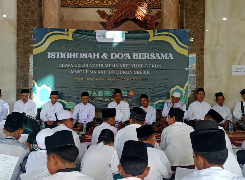 Jelang Ujian Akhir Tahun, MWC LP Maarif NU Dukun Gelar Istighosah dan Doa Bersama”