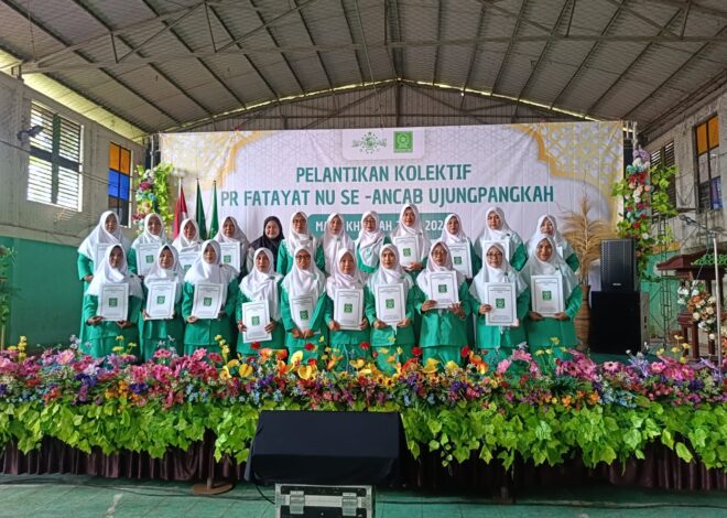 Pelantikan Kolektif 18 PR Fatayat NU Se-Ancab Ujungpangkah Masa Khidmah 2025–2028