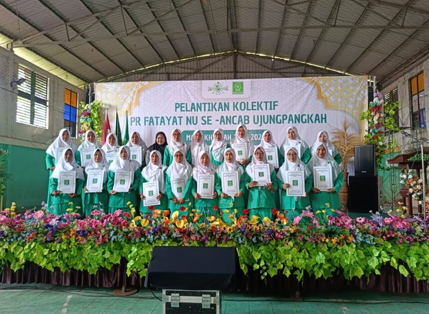 Pelantikan Kolektif 18 PR Fatayat NU Se-Ancab Ujungpangkah Masa Khidmah 2025–2028